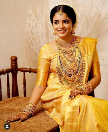 Opulent Soft Lichi Silk Saree with Elegant Jacquard Blouse