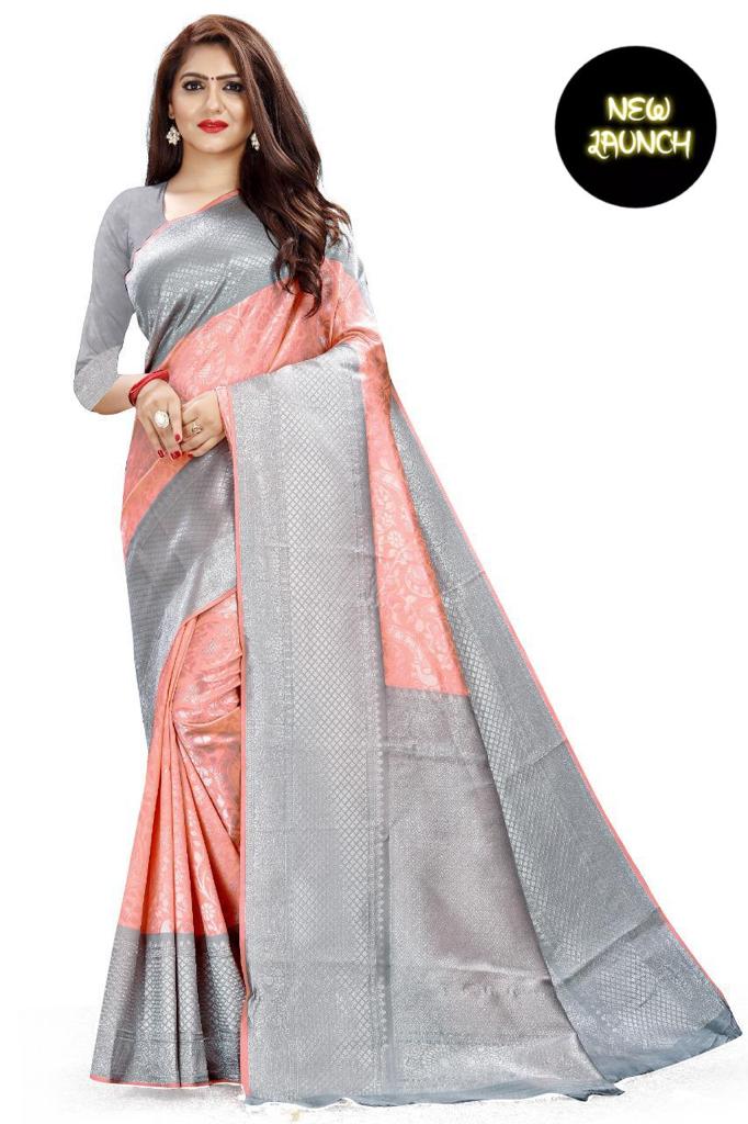 Beautiful Soft silk Lichi Saree