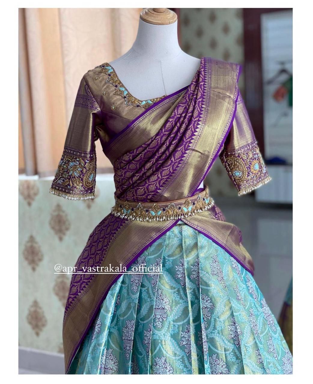 Kanjiveram Silk Zari Lehanga With Blouse Along With Banarashi Silk Duppta - L-001