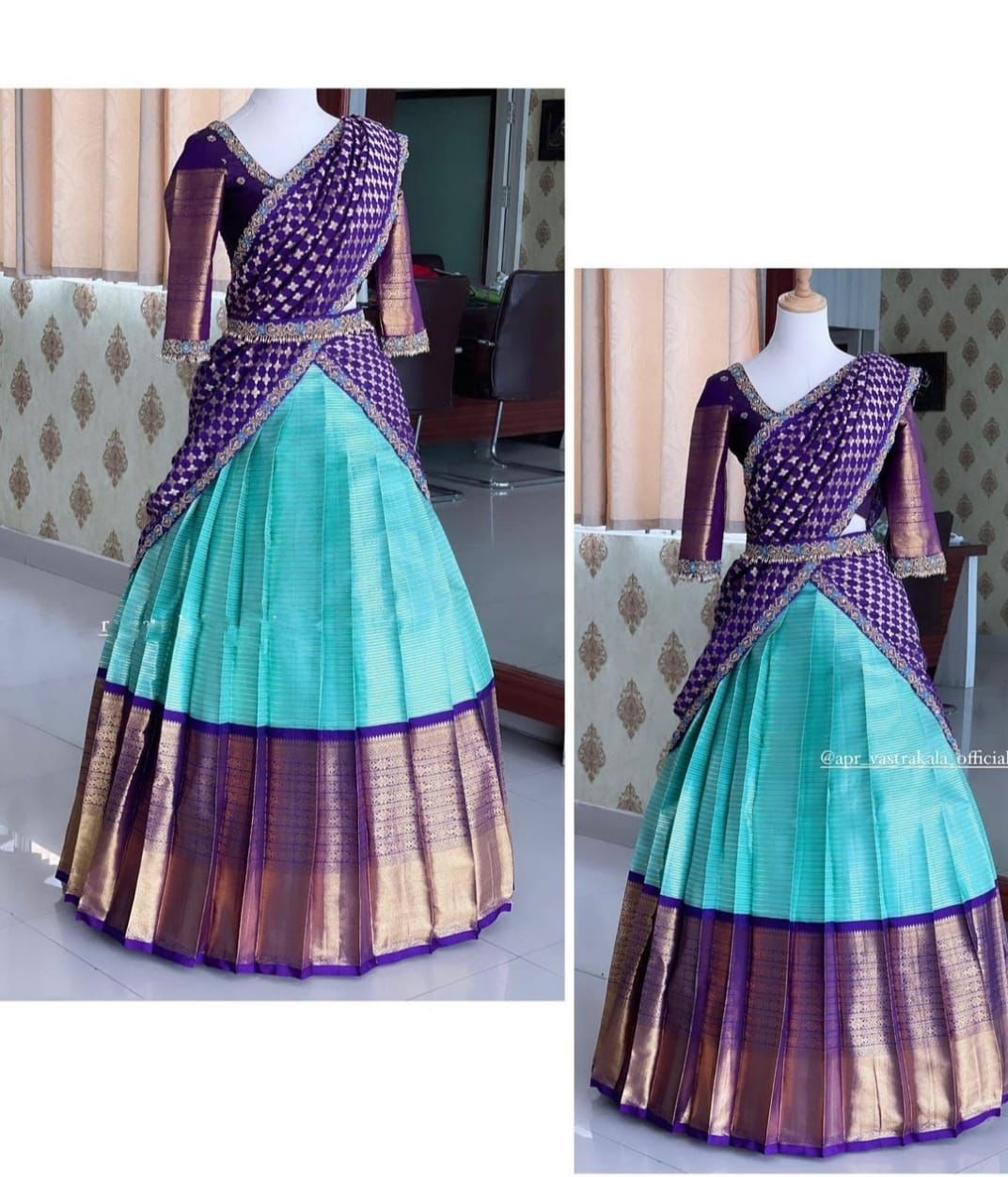 Kanjiveram Silk Zari Lehanga With Blouse Along With Banarashi Silk Duppta - L-002