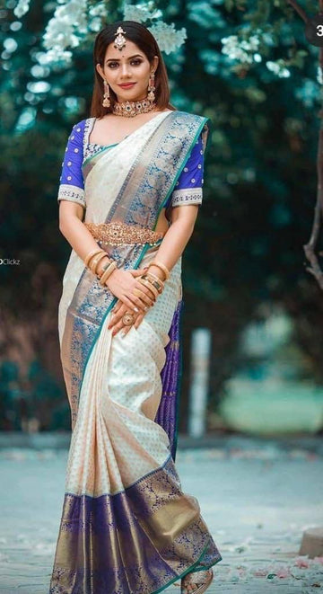 Stunning Lichi Silk Saree with Exclusive Rich Pallu