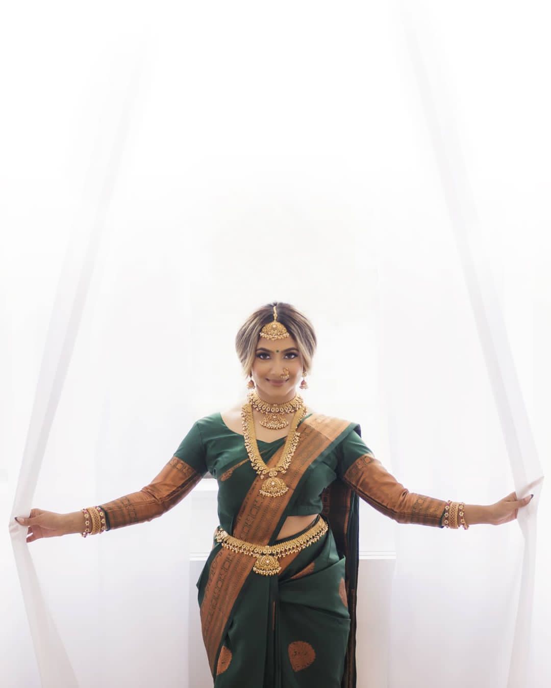 Gorgeous Lichi Silk Saree with Exclusive Blouse Detailing