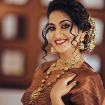 Timeless Soft Lichi Silk Saree with Lavish Pallu Embellishments
