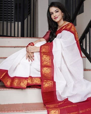 Artistic Soft Lichi Silk Saree with Ornate Jacquard Finish