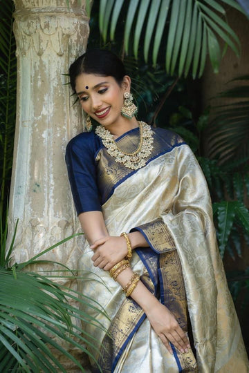 Premium Soft Lichi Silk Saree with Beautiful Pallu Motifs