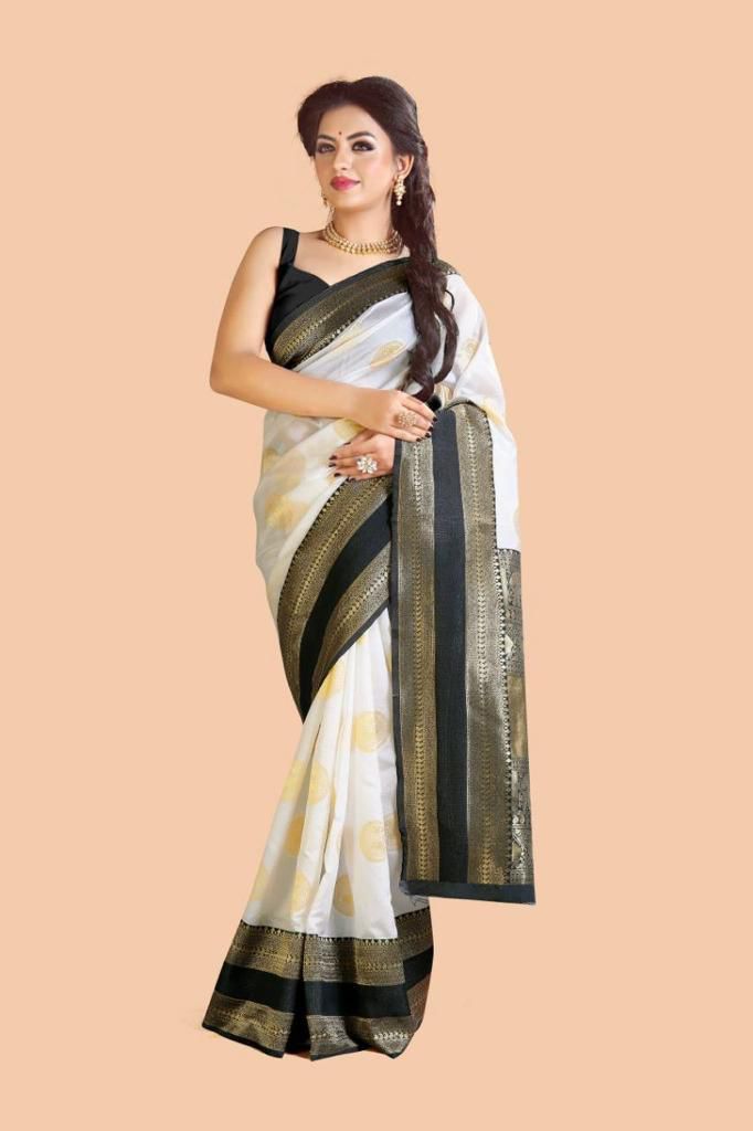 Plush Soft Lichi Silk Saree with Lavish Jacquard Pallu