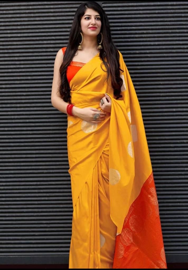 Royal Soft Lichi Silk Saree with Lavish Blouse Design