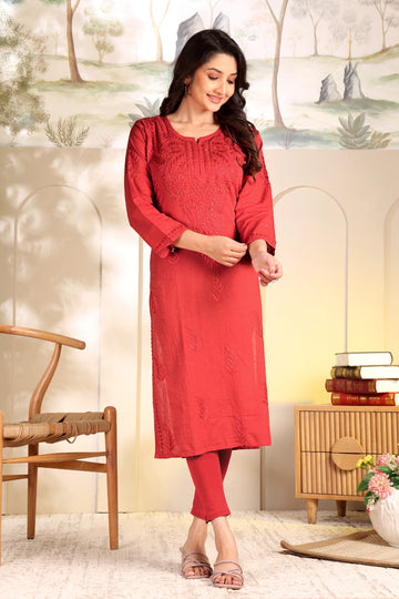 Rayon Handcrafted Long Kurti