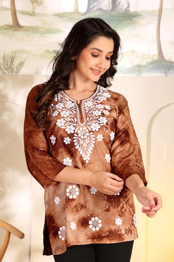 Beautiful Handcrafted Cotton Mul Kurti